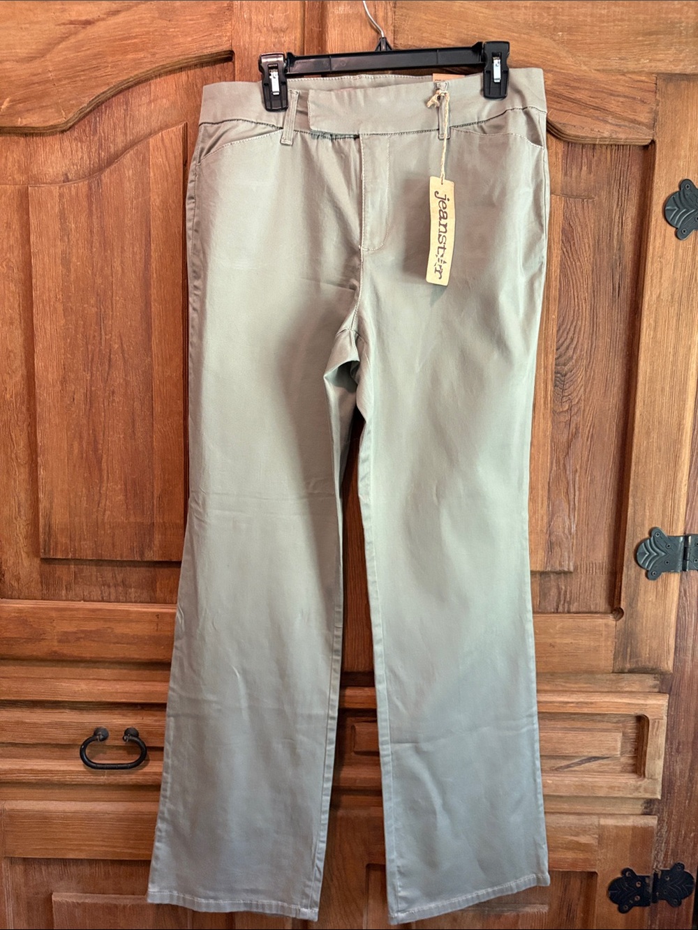 jeanstar Olive Green Boot-Cut Stretch Pants
